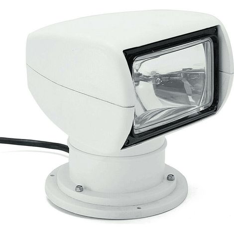 12V 100W 2500LM Frontlykt Bat Marine Søkelys + Fjernkontrolle Bil Lastebil Tracteur (1/5)