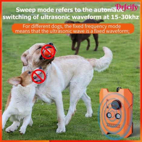 Dispositif anti-aboiement pour chiens - - Ultrasonique - 3 modes réglables - Batterie 1200 mAh - Rechargeable USB (1/5)