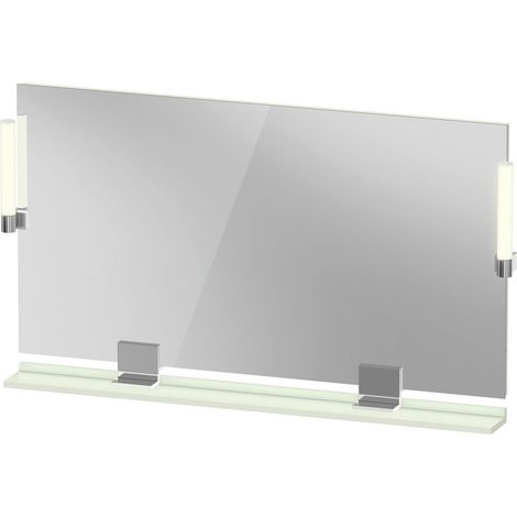 Duravit Sivida Spiegel, chrom, 1250x36x650mm, Aufsatzleuchte, (1/5)