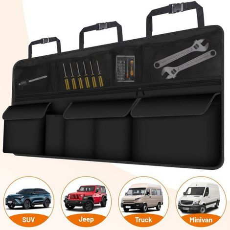 Organisateur Coffre Voiture - 9 Poches - 105 x 51 cm - Compatible SUV Break Monospace - 1 Pièce (1/5)