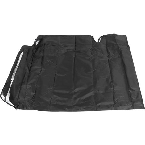 Housse de protection imperméable pour balancelle 3 places, anti-UV et anti-pluie, extérieur jardin terrasse, noir, 190x132x15cm, abri véranda en toile résistante. (1/5)