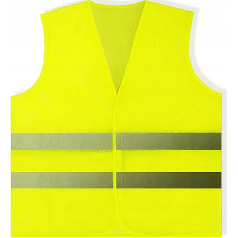 Gelbe reflektierende Verkehrssicherheitsweste