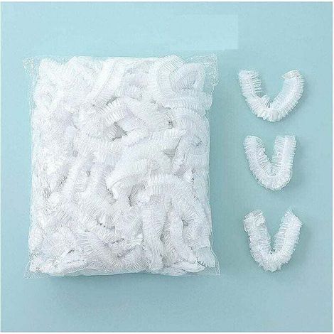 100PCS couvercles alimentaires transparent plastique éLastiques couvercle alimentaire extensible film etirable alimentaire reutilisable protéger les légumes fruit rangement frigo, (1/4)