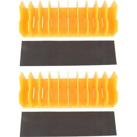 Organiseur de clés multifonctionnel en ABS, porte-clés à 10 emplacements pour clés, pinces, cliquets, ciseaux et tournevis, 2 pièces. (1/5)
