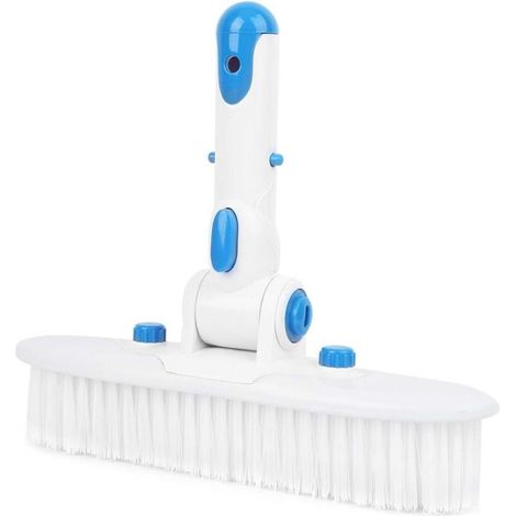 Pool Scrubber Brush 10in Swimming Pool Brush Portable Pool Wall Bottom Cleaning Brush Pool Broom Brush Head Swimming Pool Cleaning Tool Accessories for Walls/Tiles/Floors (1/5)