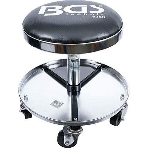BGS Seduta da lavoro officina con 5 ruote Ø 360 mm - 8388 (1/4)