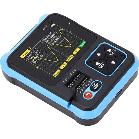 Oscilloscope numérique DSO-TC3, testeur de transistors, multimètre LCR, appareil portable compact 3-en-1 avec batterie intégrée (version améliorée du SKU 1021220089411, traitement uniquement, sans éch (1/5)