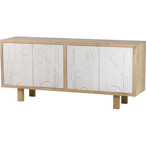 Janto Sideboard aus braunem Mangoholz, 180 x 45 x 80 cm (1/5)