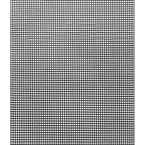 royaluxe - 1 pièce Tapis de Barbecue, Réutilisables Tapis de Cuisson Anti-adhésifs Tapis de Barbecue pour Grillades de Viande, Légumes, 40 x 33cm, Noir (1/5)