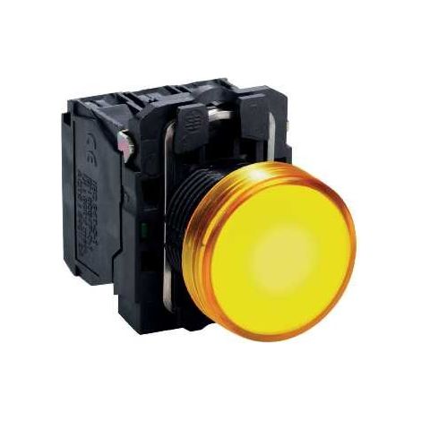 Piloto lum. LED 24V AMARILLO SCHNEIDER con luz amarilla y voltaje de 24V.