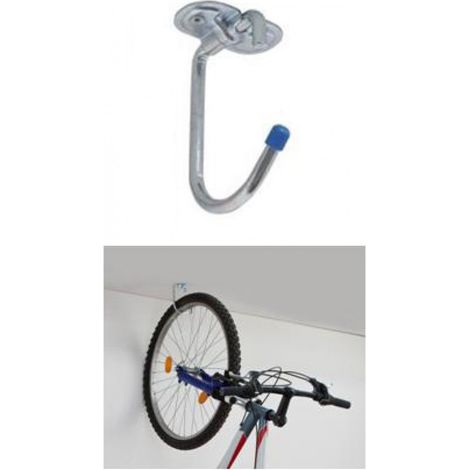 2 Pezzi Gancio Multiuso A Parete Ripiegabile Tondo 13Cm Maurer Acciaio Zincato