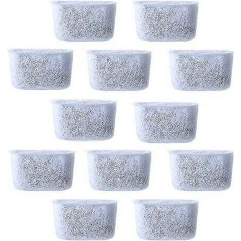 Replacement carbon water filters, 12 pieces, non-woven filter for coffee makers