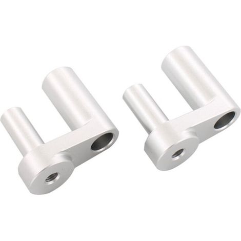 Kit de Rehausseurs de Guidon Réglables pour Moto pour R1200RT, R1200 RT, R1250RT, R1250 RT 2014-2021, Aluminium Argenté. (1/2)