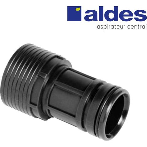 Aldes – Embout de gonflage flexible avec joint d’étanchéité en caoutchouc – Pour raccordement sur flexible pneumatique – Plastique dur
