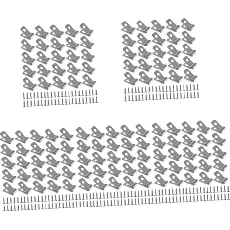 500 Ensembles Pince De Clôture Serrer Caps De Poste De Clôture Épingles Clips Muraux De Câble Bouchon Escrime Outil De Sertissage De Fil Pince D'électricien Bâche Aluminium Silver (1/5)