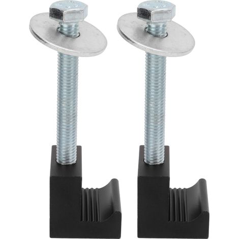 2 Crochets Universels en Alliage d'Aluminium Robustes pour Fixation Caisse Pickup, Kit de 2 Pièces, Crochets J Traversants pour Boîte à Outils (1/5)