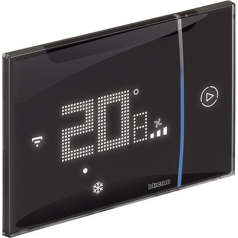 Termostato wifi incasso nero 3 moduli bticino xg8003