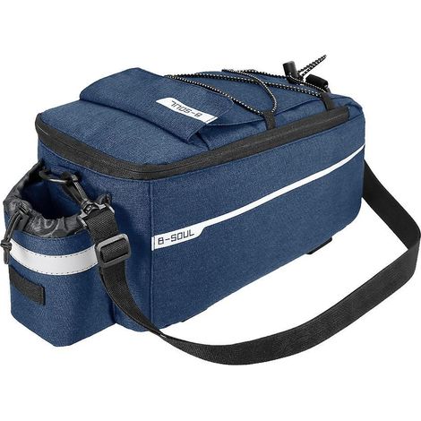 Sacoche Isotherme pour Porte-Bagages Vélo, Sac de Rangement Réfléchissant MTB Bleu Foncé