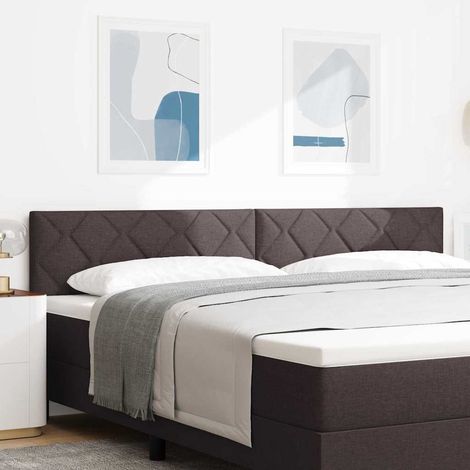 LED Kopfteil Braun 200 cm Stoff (1/5)