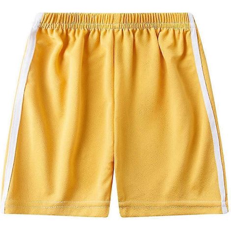 Short de sport rayé pour enfants de 2 à 10 ans-3-4 Years-Yellow