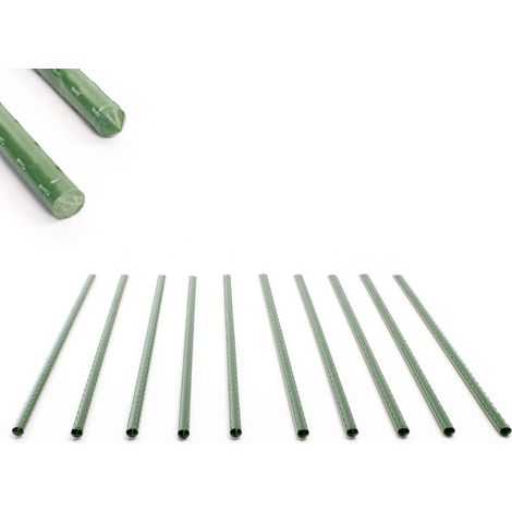 Toboli Sostegno piante 10 Tutori per piante giovani 60cm Ø8mm verde, metallo/plastica, Bastoni di supporto (1/5)