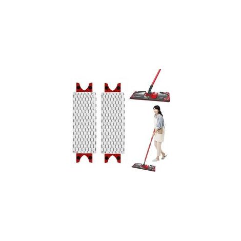 Housse de Rechange en Microfibres,2 PCS Housse Lave-Sol ,Recharges en Microfibre pour Bbalai Domestique,Housse pour Balai BNettoyante,pour Tous Types de Sols Dont Carrelés et en Pierre Naturelle（Pour (1/4)