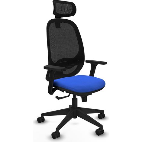 Silla de oficina piqueras y crespo Cilanco negro reposacabezas ajustable