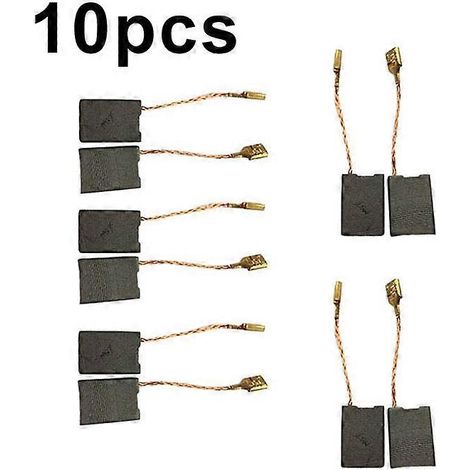 Lot de 10 balais de charbon durables pour meuleuse d'angle Bosch GWS 20-230H : accessoires et balais de charbon de qualité. (1/5)