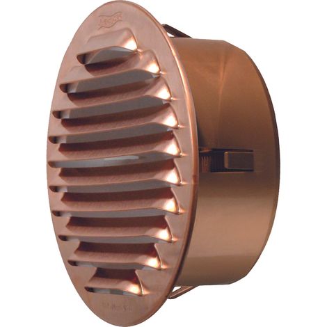 GRIGLIA DI AERAZIONE IN RAME Ø mm. 100 imbocco Ø mm. 80
