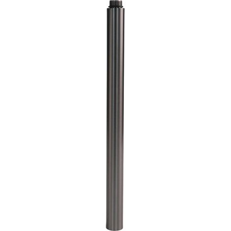 Rallonge de douche en acier inoxydable de 30 cm compatible avec les bras de douche standard de 18 mm dans les salles de bains résidentielles (gris)