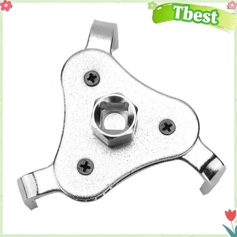 Tbest outil de démontage de filtre à Clé de filtre à universelle, outil d'entraînement à 3 mâchoires, moto coffret Style plat (1/5)