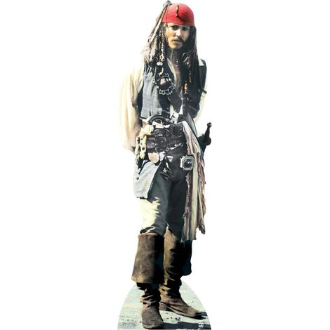 Figurine en carton Johnny Depp - Capitaine Jack Sparrow Hauteur 183 cm (1/5)