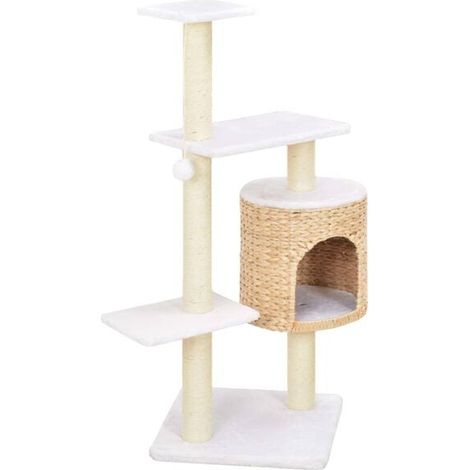 Arbre à chat avec griffes en sisal et algues