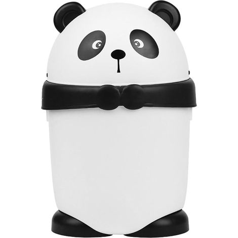 Mülleimer mit Schwingdeckel Cartoon Panda Abfalleimer aus