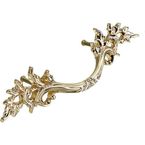 5 Stück Vintage-Türgriffe, Retro-Schranktürknöpfe, zur Dekoration von Schubladen, Kommoden, Schränken, Möbeln usw. (Gold)