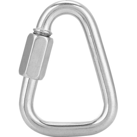 Robuster und sicherer Express-Karabiner mit Mellon-Verschlüssen aus Edelstahl für den Outdoor-Bereich, geeignet zum Klettern, M12 (1/5)
