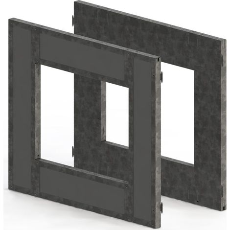Daikin Rahmen, für Sound-Cover Dagmute, 88x935x1100mm, Aluminium, RAL9005, DE.MUTEFRAME1A
