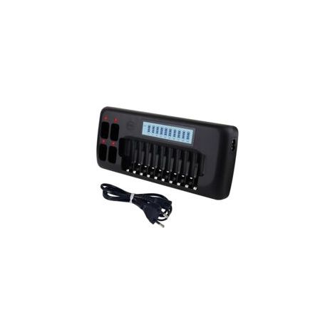 LCD Chargeur de Piles - 14 Slot Universel Chargeur de pour Intelligent Piles AA/AAA Ni-MH Batterie avec Fonction de décharge (1/5)
