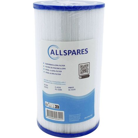 Filtro de agua para spa AllSpares SC705 / 40353 / C-4335