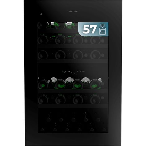 Cecotec Vinoteca integrable 57 Botellas 88,5x60cm con Compresor Bolero GrandSommelier Duo 57000 Touch Matt Black Compressor (1/3)