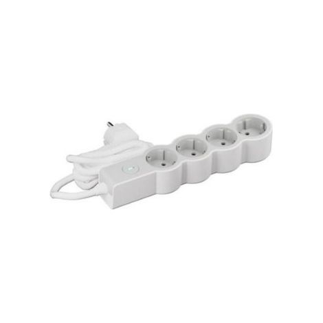 Legrand Base multiple 4x29+t 1,5m interruptor blanco