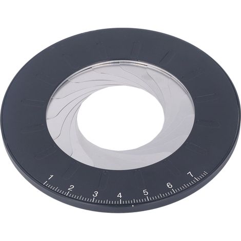 Outil de dessin circulaire, gabarit rond rotatif et ajustable, règle noire avec couteau à sculpter (1/5)