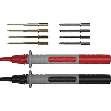 Un jeu de 2 sondes de test pour multimètre avec embouts remplaçables, J.30013A (1/5)