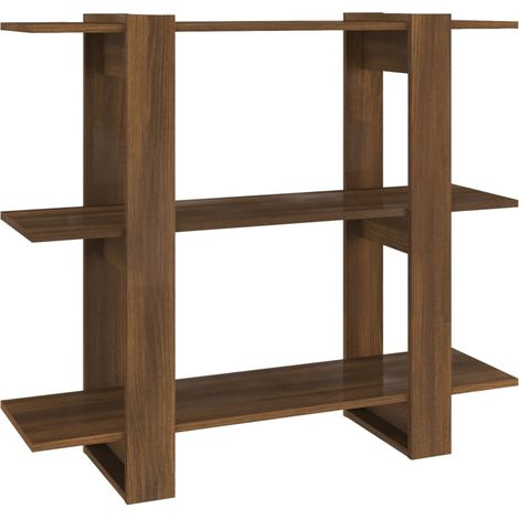 Maison Exclusive - Bücherregal/Raumteiler Braun Eichen-Optik 100x