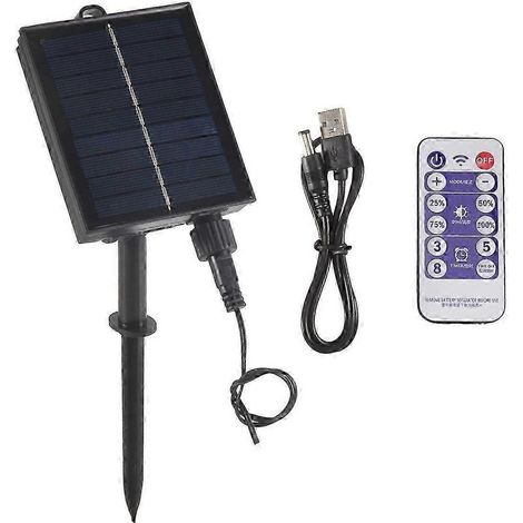 Kit de boîtier de commande pour panneau solaire 1200 mAh avec batterie au lithium pour guirlande lumineuse LED 3,7 V/24 V (alimentation CC). (1/5)