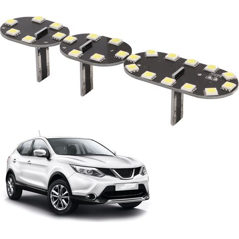 Weiße Innenraumleseleuchte für Autos, kompatibel mit Nissan Qashqai ab Baujahr 2007 (1/5)