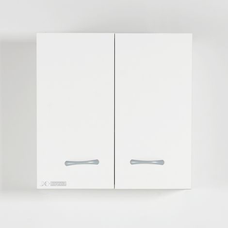 Pensile bagno o lavanderia 57x58 a due ante bianco (1/4)