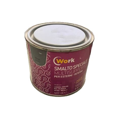 IRIS WORK - SMALTO SPECIALE MULTISUPPORTO 500 ML GRIGIO SCURO