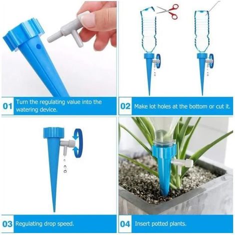 40pcs Goutte à Goutte Bouteille Irrigation Goutte à Goutte Bouteille Arroseur Automatique Plantes Arrosage avec Vannes (1/5)