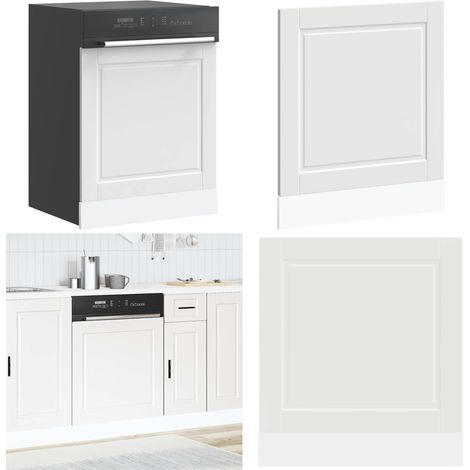 vidaXL Panneau de lave-vaisselle Porto blanc 60x1,5x67 cm